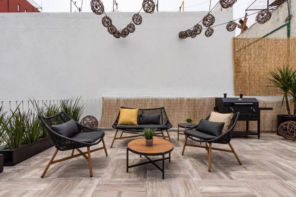 Depamanuela En La Roma Con Roof Garden Appartamento Città del Messico